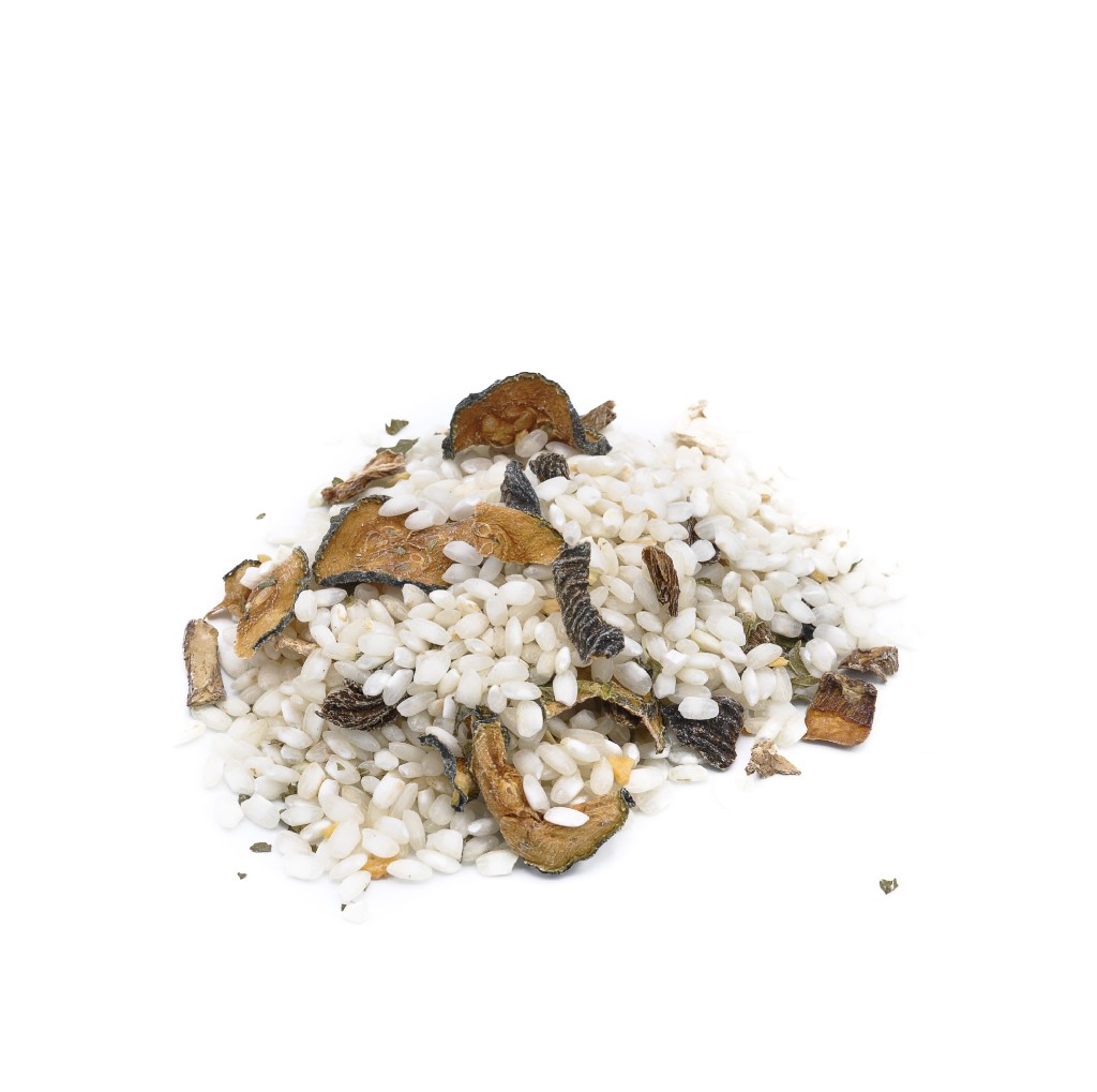 Risotto ceps i carbassó