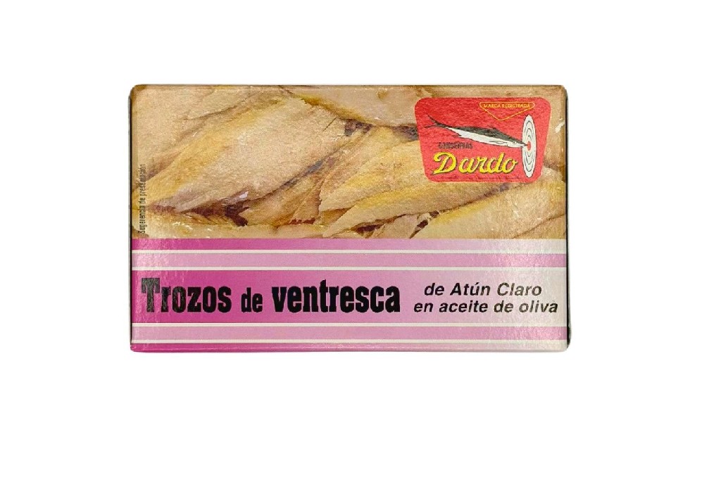 Trossos de ventresca de tonyina clara