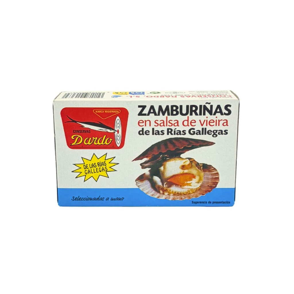 Zamburiñas amb salsa de vieira